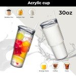 30oz Classic Insulated Tumblers with Lids & Straws
