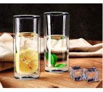 Set of 2 Clear Double Wall Glass Tumblers