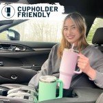 40oz Mocha Tumbler with Lid and Straw