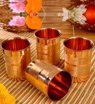 Royal Sapphire Copper Tumbler Set of 4