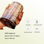 Amber Double Wall Insulated Tumbler with Straw