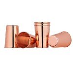 Set of 6 Pure Copper Tumblers, 350 ml
