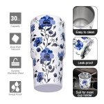 30 oz Insulated Tumbler with Lids & Straws