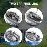 30 oz Insulated Tumbler with Lids & Straws