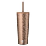 24oz Copper Animal Insulated Tumbler with Straw