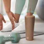 24oz Copper Animal Insulated Tumbler with Straw