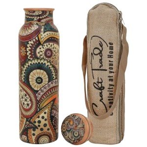 Ayurveda-Inspired Copper Tumbler with Carry Bag 34oz