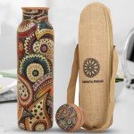 Ayurveda-Inspired Copper Tumbler with Carry Bag 34oz