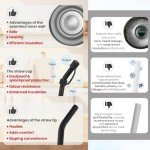 40 oz Insulated Tumbler with Handle and Straw