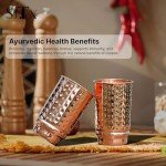 Handmade Copper Hammered Tumblers Set of 4