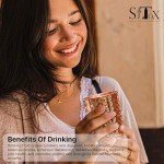 Handmade Copper Hammered Tumblers Set of 4