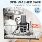 40 oz Insulated Tumbler with Handle and Straw