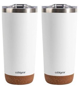 Cork Bottom Coffee Mug Tumbler - 20 oz 2 Pack