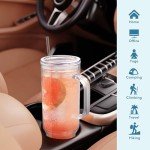 MEWAY 40 oz Double Wall Tumbler with Handle