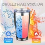 20oz Insulated Stainless Steel Coffee Tumbler with Straw