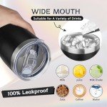 20oz Insulated Stainless Steel Coffee Tumbler with Straw