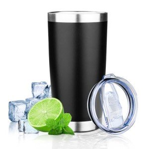 FLIFQI 20oz Insulated Travel Coffee Tumbler