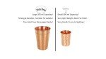 Set of 2 Large Hammered Copper Tumblers