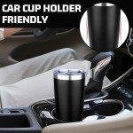 FLIFQI 20oz Insulated Travel Coffee Tumbler