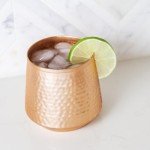 Hammered Copper Tumbler - 16 Oz Vintage Style