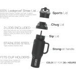 Coldest 40 oz Insulated Tumbler with Handle