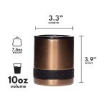 Copper Insulated Lowball Tumbler with Tritan Lid