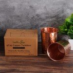 HealthAndYoga™ Pure Copper Tumblers - 2 Pack