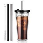 ALINK 24 oz Insulated Tumbler with Straw