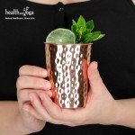 HealthAndYoga™ Pure Copper Tumblers - 2 Pack