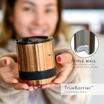 Copper Insulated Lowball Tumbler with Tritan Lid