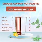 Pure Copper Hammered Tumblers - Set of 2
