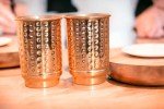Pure Copper Hammered Tumblers - Set of 2