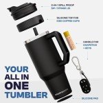 Frost Buddy 40 oz Insulated Tumbler with Straw