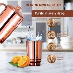 Pure Copper Hammered Tumblers - Set of 2