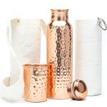 Ayurvedic Copper Water Bottle and Tumbler Set
