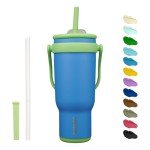 40 oz Insulated Travel Tumbler with Handle & Straw