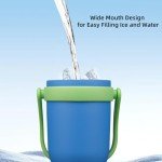 40 oz Insulated Travel Tumbler with Handle & Straw