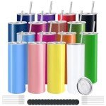YOUKE OLA 16 Pack 20oz Skinny Tumblers