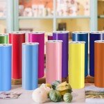 YOUKE OLA 16 Pack 20oz Skinny Tumblers