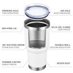 MEWAY 30oz Insulated Stainless Steel Travel Tumbler