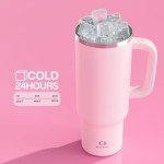 40 oz Cotton Candy Insulated Tumbler with Handle