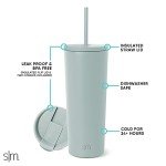 Simple Modern Sea Glass Sage Insulated Tumbler 24oz