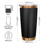 20 oz Stainless Steel Insulated Travel Tumbler