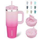 30oz Insulated Tumbler with Handle - Cherry Blossom