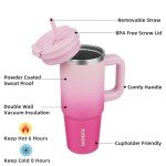 30oz Insulated Tumbler with Handle - Cherry Blossom