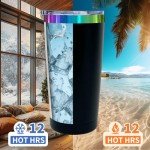 FunTrans 20 oz Insulated Travel Tumbler - Black