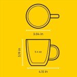 JoyJolt Savor Double Wall Espresso Tumbler Set