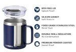 Insulated Coffee Mug with Handle - 14oz Navy