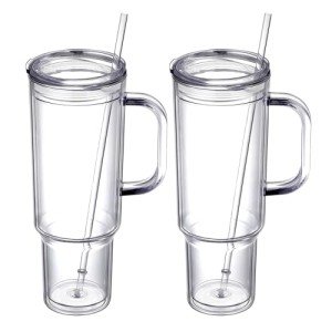 SMLIXE 40 oz Double Wall Tumbler Set