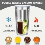 20 oz Stainless Steel Insulated Tumbler with Lids